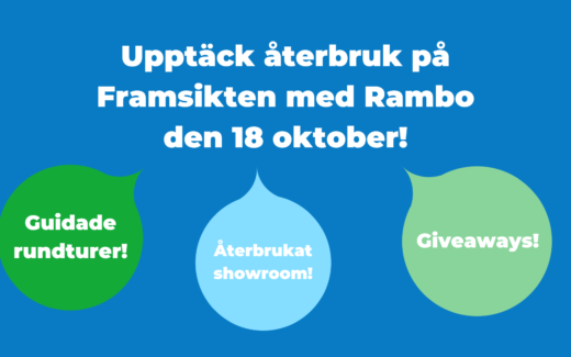 Upptäck återbruk på Framsikten med Rambo den 18 oktober!